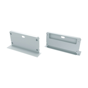 Koncovka LUMINES ALU pro LARGO bílá s otvorem