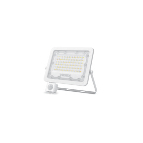 LED reflektor 50W NW SMD IP65 PIR, bílý