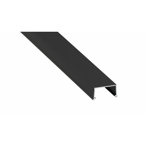 Profil LUMINES typu Fixo lakovaný černou barvou, délka 2,02 m