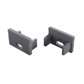 Koncovka LUMINES FMN stříbrná lakovaná s otvorem