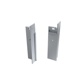 LUMINES ALU koncovka FLARO stříbrná levá pro sádrovou úpravu s otvorem