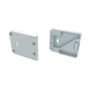 LUMINES ALU koncová krytka UNICO bílá pravá s otvorem