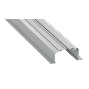Profil typu Lumines Largo M3 v anodiované stříbrné barvě, délka 1 m Profil typu Lumines Largo M3 v anodiované stříbrné barvě, délka 1 m