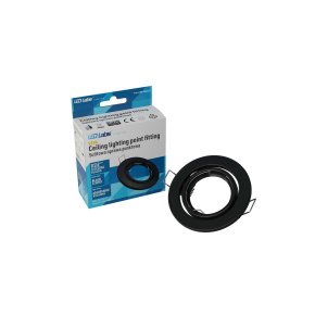 Stropní bodové svítidlo VEPA kulaté nastavitelné černé Stropní bodové svítidlo VEPA kulaté nastavitelné černé