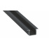 Profil LED osvětlení typu U černý eloxovaný 2,02 m