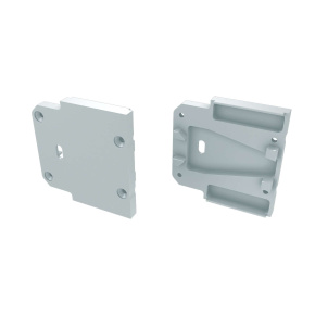 LUMINES ALU koncovka DOPIO bílá s otvorem LUMINES ALU koncovka DOPIO bílá s otvorem