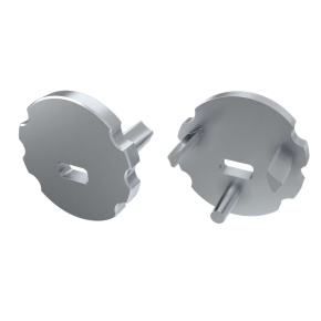 Koncovka LUMINES MICO stříbrná lakovaná s otvorem