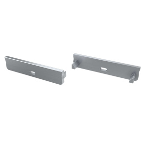 LUMINES koncová krytka SOLIS šedá s otvorem