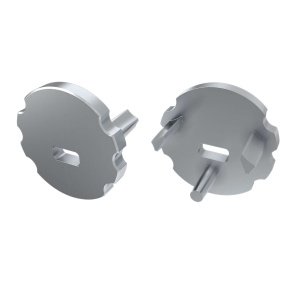 Koncová krytka LUMINES MICO šedá s otvorem