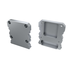 Koncová krytka LUMINES ALU TALIA M1 + stříbrná TALIA