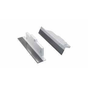 LUMINES ALU koncovka TIANO bílá levá pro sádrokartonovou úpravu s otvorem