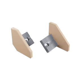 Hliníkový koncový kryt LUMINES ALU, světle ivorie lakovaný