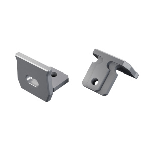 Koncový uzávěr LUMINES ALU stříbrně eloxovaný s otvorem