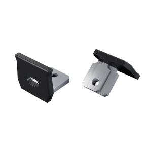 LUMINES ALU Koncová krytka černěná lak s otvorem