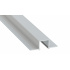 Profil LUMINES typu GAUDI v stříbrném eloxovaném provedení bez perforace, 1 m
