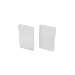 LUMINES ALU End cap  DILEDA+Tall white lacquered