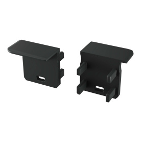 LUMINES ALU koncová krytka J černá pravá s otvorem LUMINES ALU koncová krytka J černá pravá s otvorem