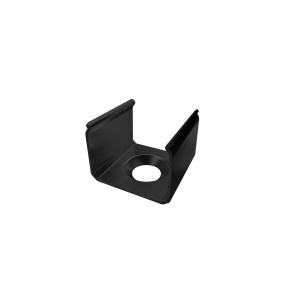 MET mounting clip for LUMINES SEI profile, black lacquered
