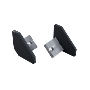 Koncová krytka LUMINES ALU v antracitové lakované úpravě Koncová krytka LUMINES ALU v antracitové lakované úpravě