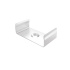 MET mounting clip for LUMINES DUAL profile, white lacquered