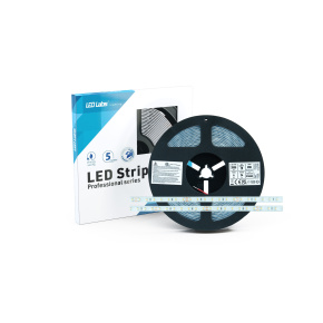 Profesionální LED pásek 24V 350 LED 2835 SMD 6W teplá bílá, index podání barev RA90, s chladičem