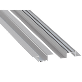 Profil typu LUMINES s neanodizovaným povrchem, délka 1 m