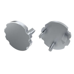 Koncovka pro LED LUMINES stříbrně lakovaná