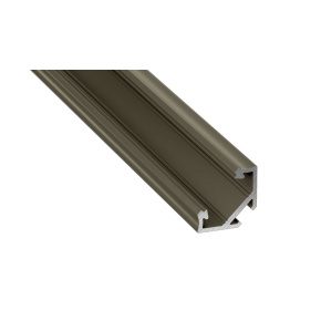 Profil typu C Lumines z anodizovaého nerezového materiálu, délka 2,02 m.