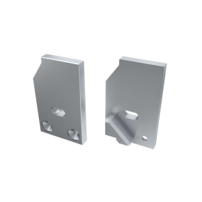 Koncovka LUMINES ALU I10 10 mm stříbrná levá s dírou