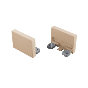 LUMINES ALU koncový kryt světla barvy slonové kosti