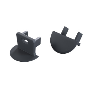 LUMINES Koncová záslepka osy v barvě antracit s otvorem LUMINES Koncová záslepka osy v barvě antracit s otvorem