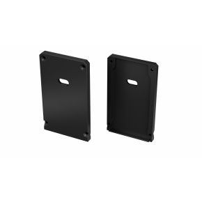 LUMINES koncový kryt CLARO černý s otvorem