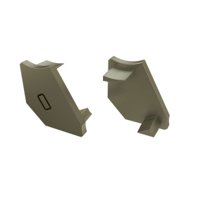 Koncová krytka LUMINES H 2in1 nerezová levá