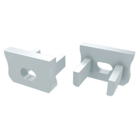 LUMINES koncovka X bílá s otvorem