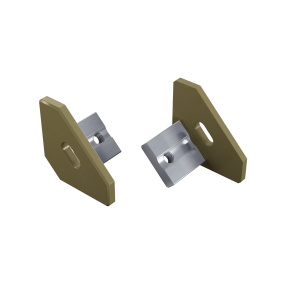 Koncovka LUMINES ALU Zelená lakovaná s otvorem