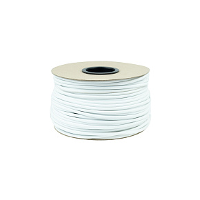 Braided cable 2x0.75 white - coated Braided cable 2x0.75 white - coated