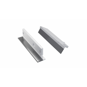 Koncová plastová krytka LUMINES ALU FLARO bílá levá pro sádrokartonovou montáž s otvorem