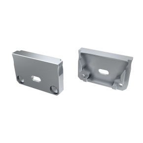 LUMINES ALU koncovka SILEDA stříbrná s otvorem