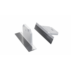 Koncovka LUMINES ALU SUBLI bílá s otvorem