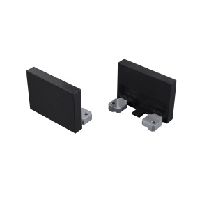 LUMINIS ALU koncová krytka černá lakovaná