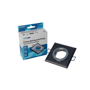 Stropní bodové LED svítidlo RIA skleněné čtvercové černé Stropní bodové LED svítidlo RIA skleněné čtvercové černé