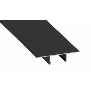 Profil LUMINES typu Plato v černém laku, délka 3 m.