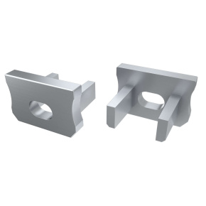 Koncovka LUMINES ALU stříbrná s otvorem