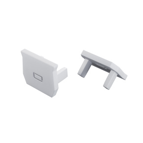 Koncová krytka 2v1 bílá pro LED osvětlení