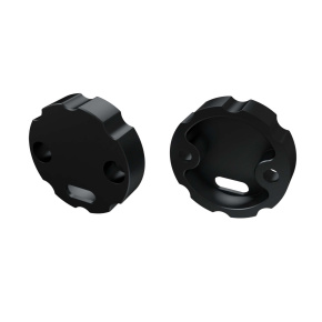 LUMINES ALU koncovka COSMO černá s otvorem