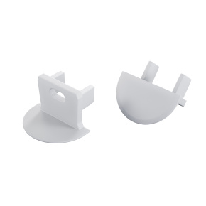 LUMINES Koncovka bílá s otvorem