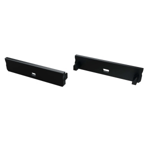 Koncovka LUMINES ALU SOLIS černá s otvorem