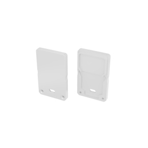 LUMINES ALU End cap  DILEDA+Tall white lacquered with a hole