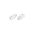 Metal strain relief M10x1 with 4 mm thread white