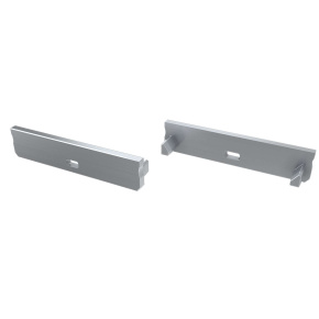 Koncová krytka LUMINES SOLIS stříbrně lakovaná s otvorem